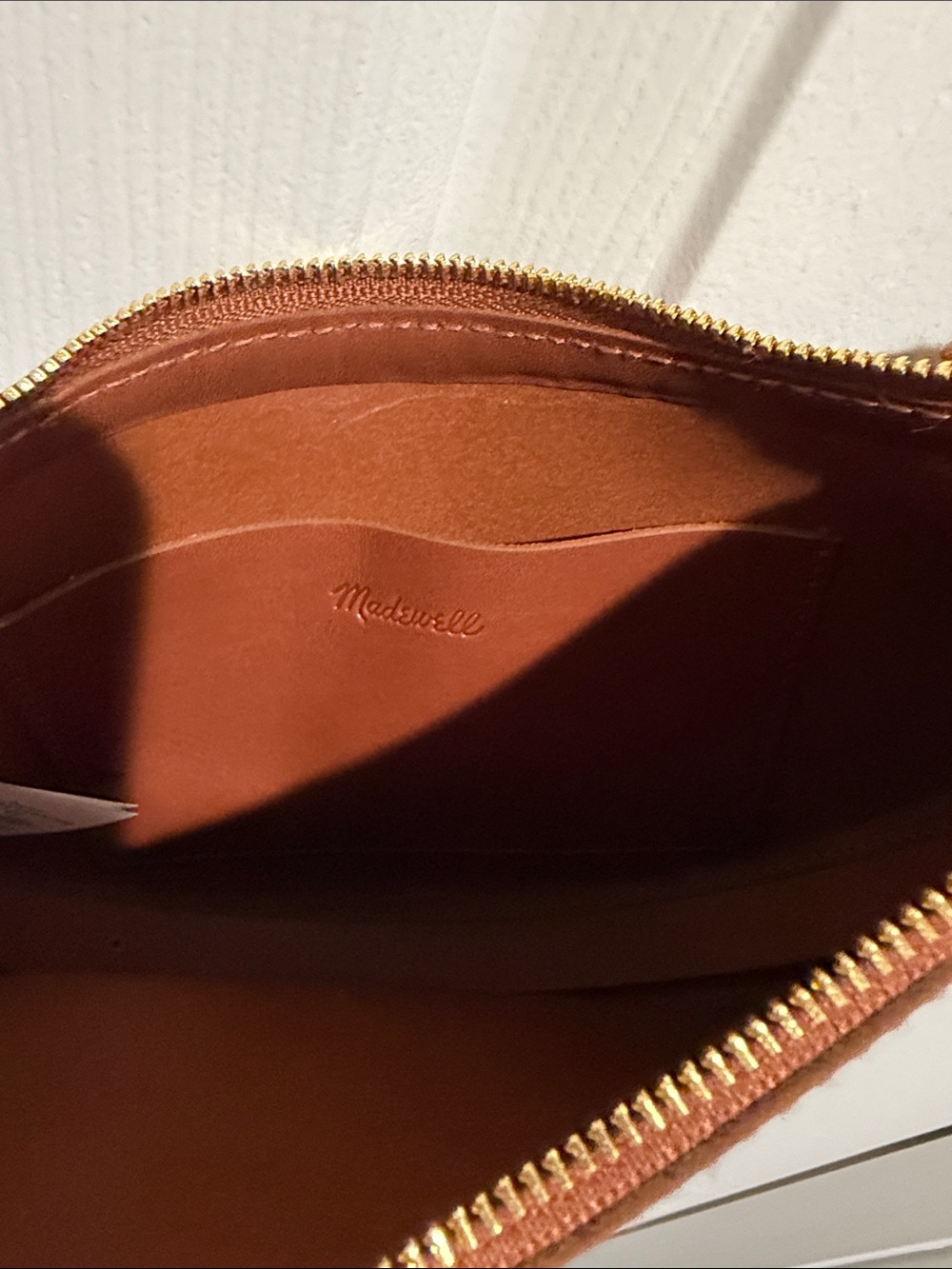 Madewell Tan Leather Crescent Crossbody - Picture 3 of 5